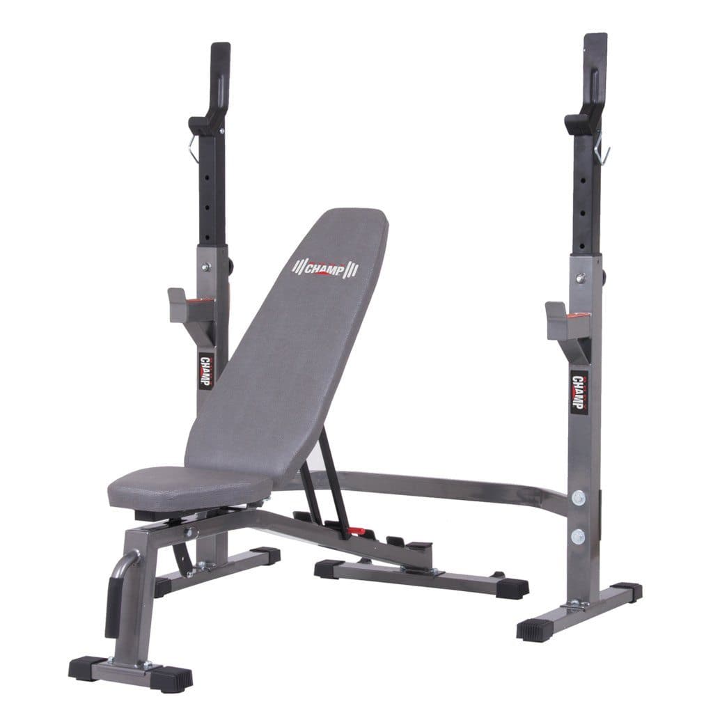 Body Champ PRO3900 Two Piece Set Olympic Weight Bench with Squat Rack bench Body Champ 