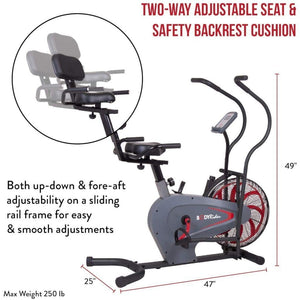 Body Rider BRF980 Upright Fan Bike Sunburst Fitness Supply