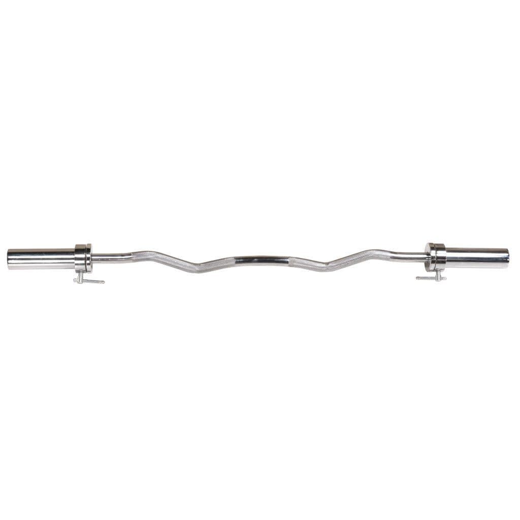 Body-Solid 47" Olympic Curl Bar bar Body-Solid Iron Chrome 