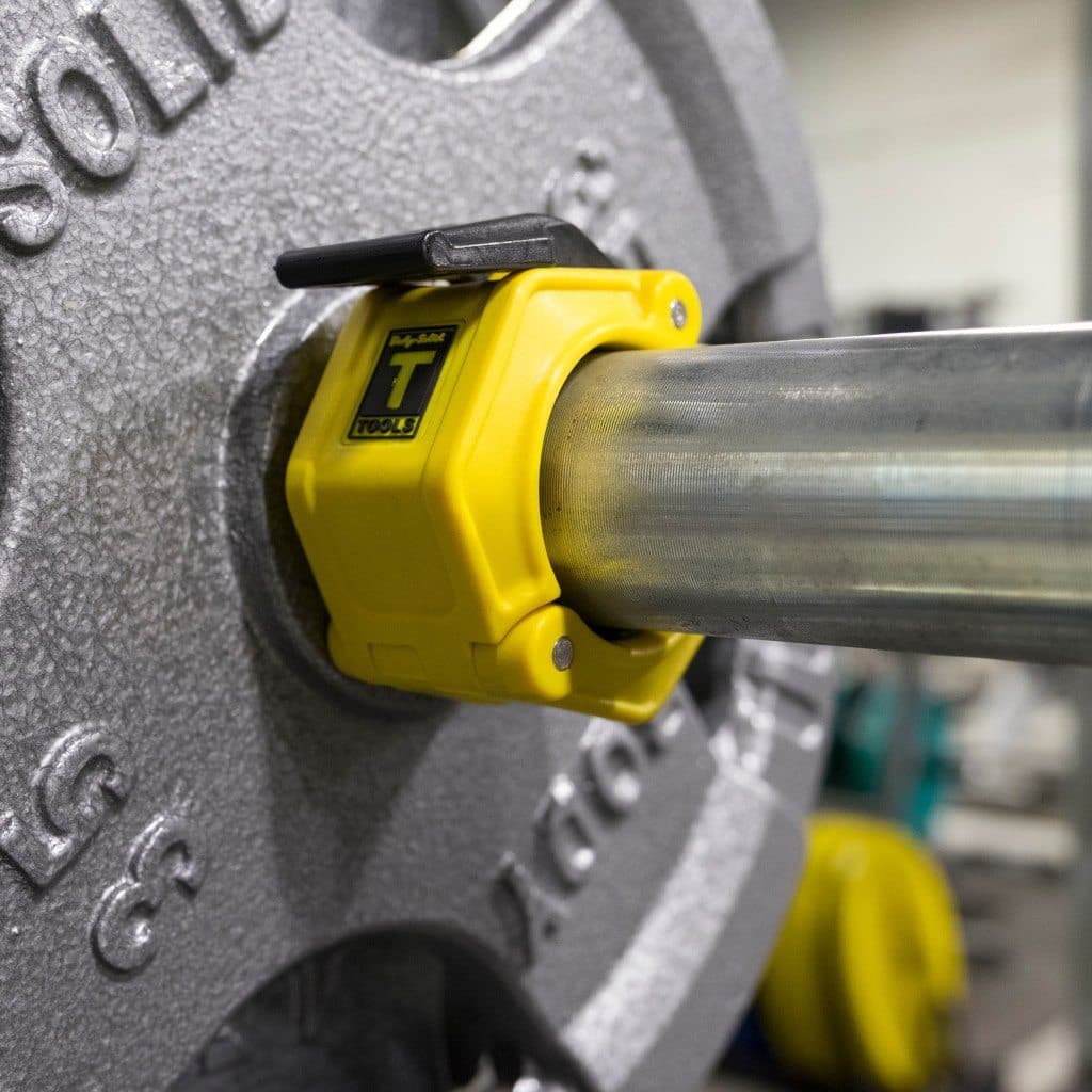 Body-Solid BSTLJ02 Lock Jaw Collars, Yellow (Pair) bar Body-Solid Tools 