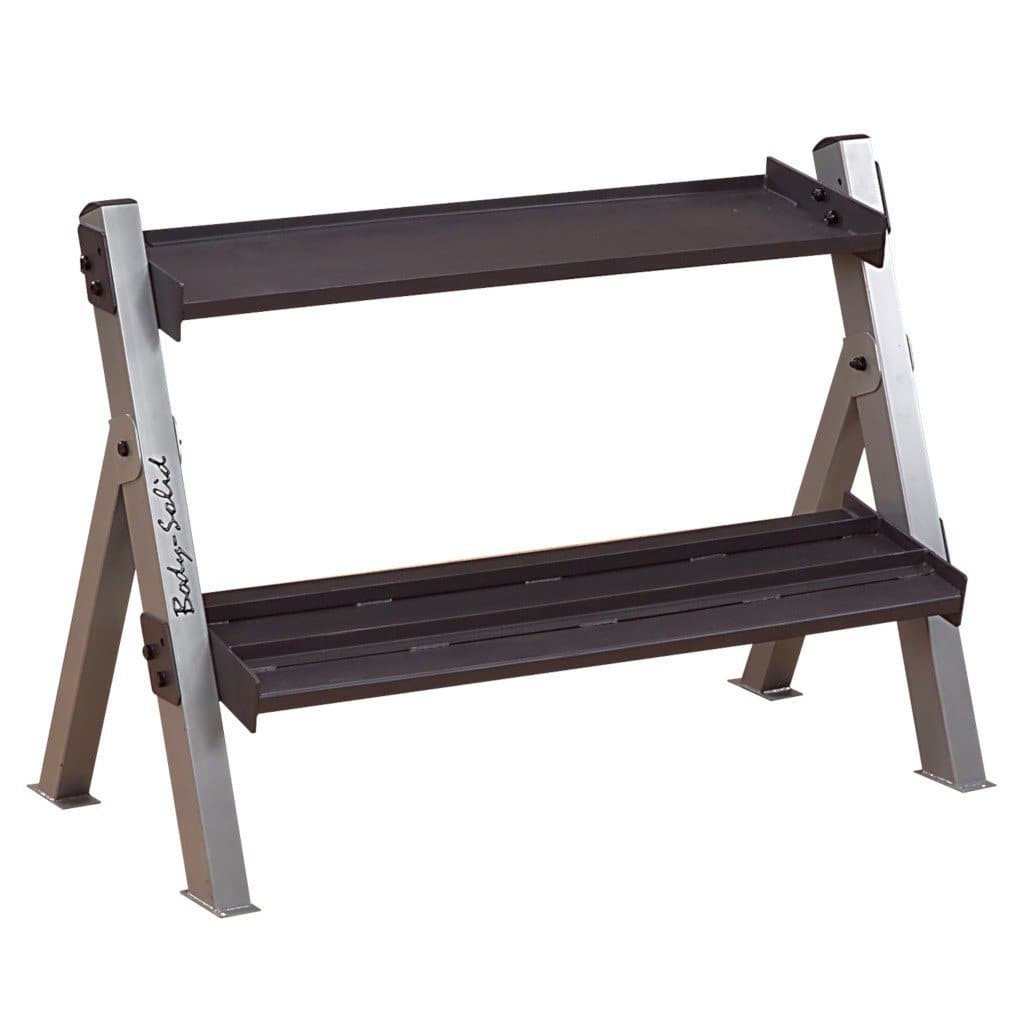 Body-Solid Dual Dumbell &amp; Kettlebell Rack GDKR100 weight rack Body-Solid 