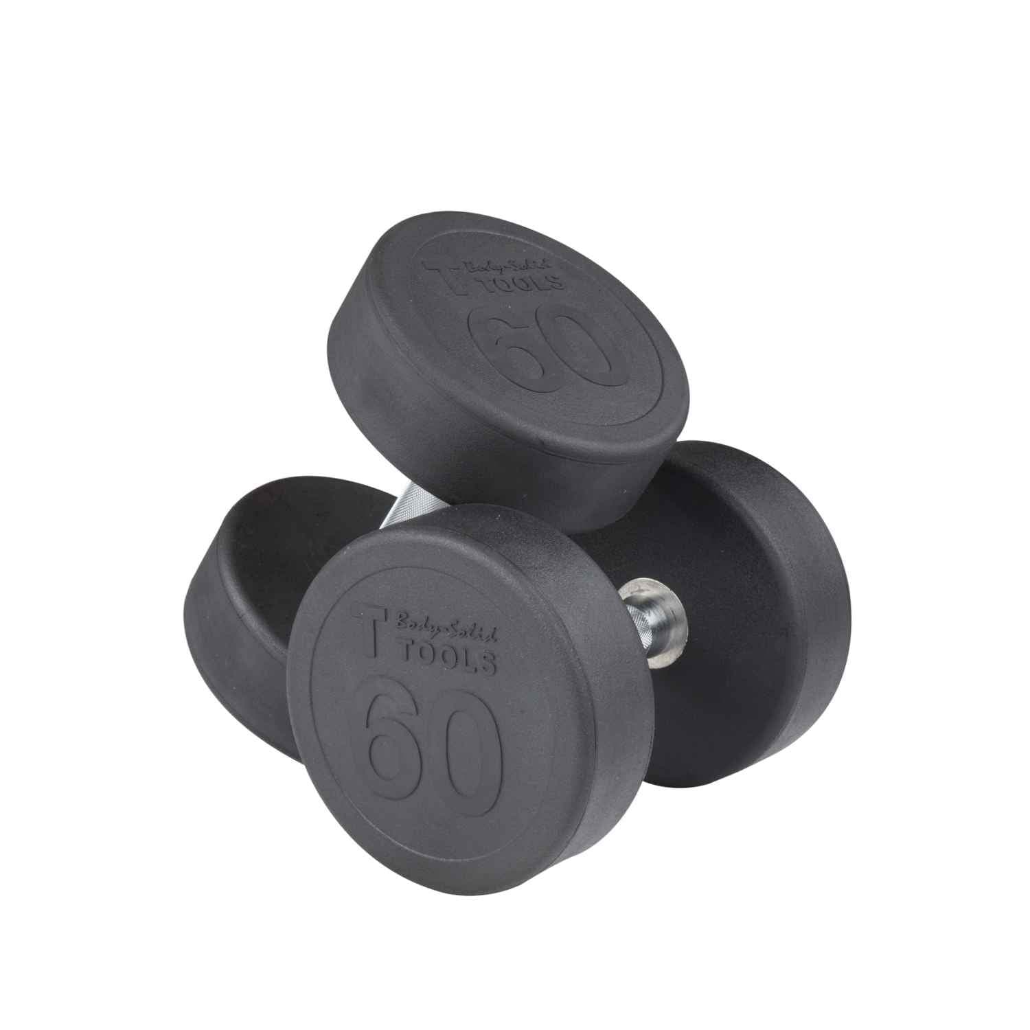 Body-Solid Round Rubber Dumbbells dumbbell Body-Solid Iron 