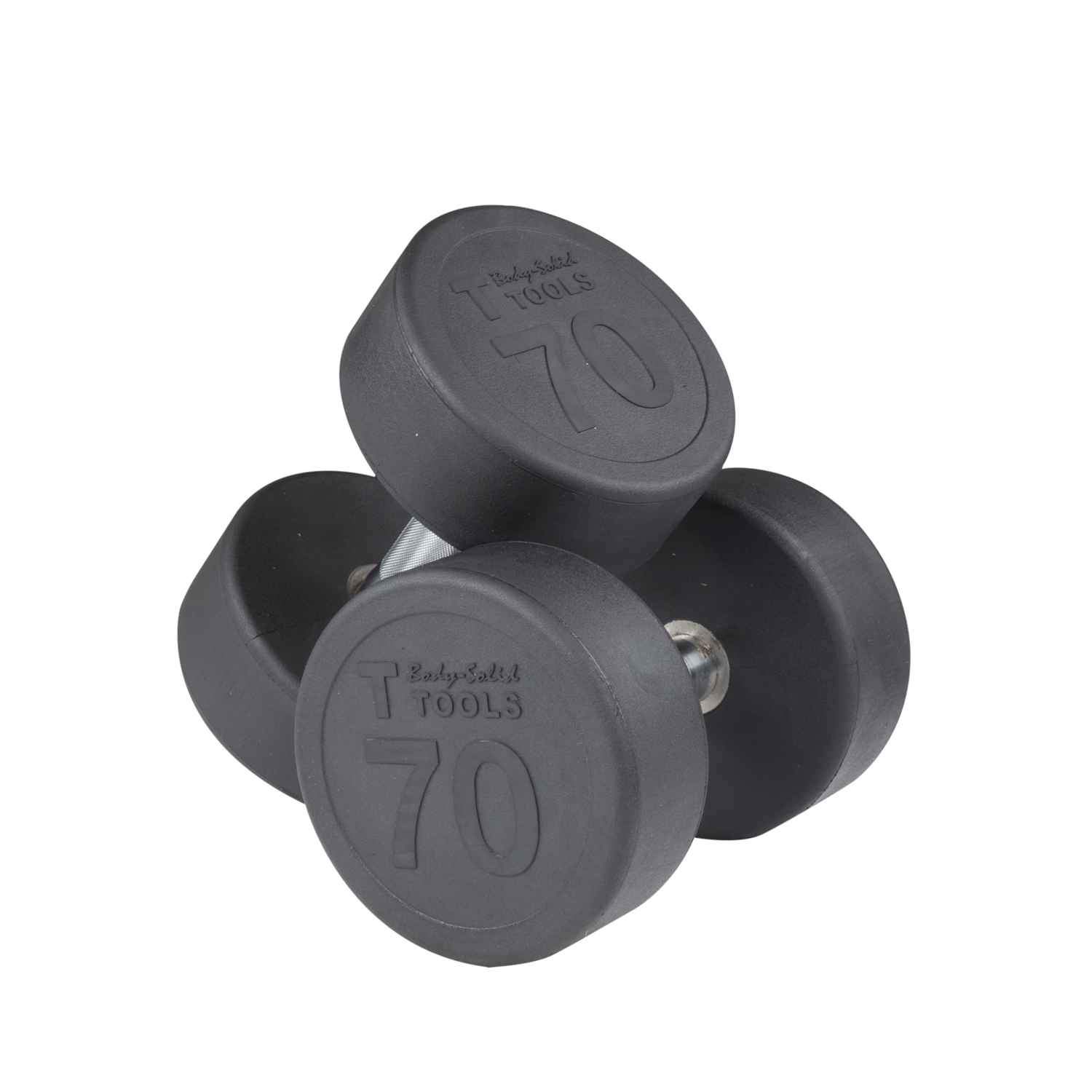 Body-Solid Round Rubber Dumbbells dumbbell Body-Solid Iron 