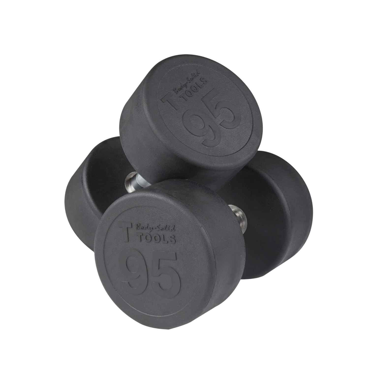 Body-Solid Round Rubber Dumbbells dumbbell Body-Solid Iron 