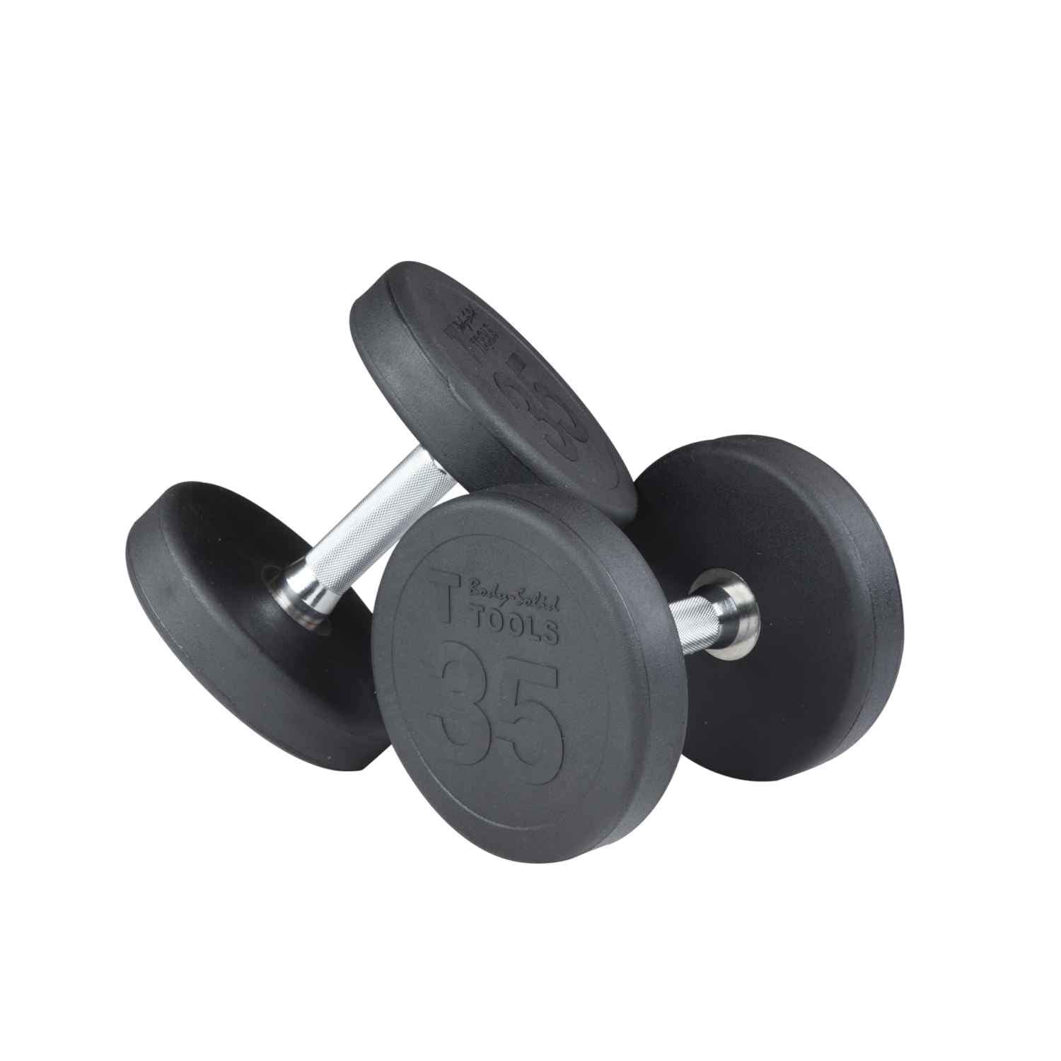 Body-Solid Round Rubber Dumbbells dumbbell Body-Solid Iron 