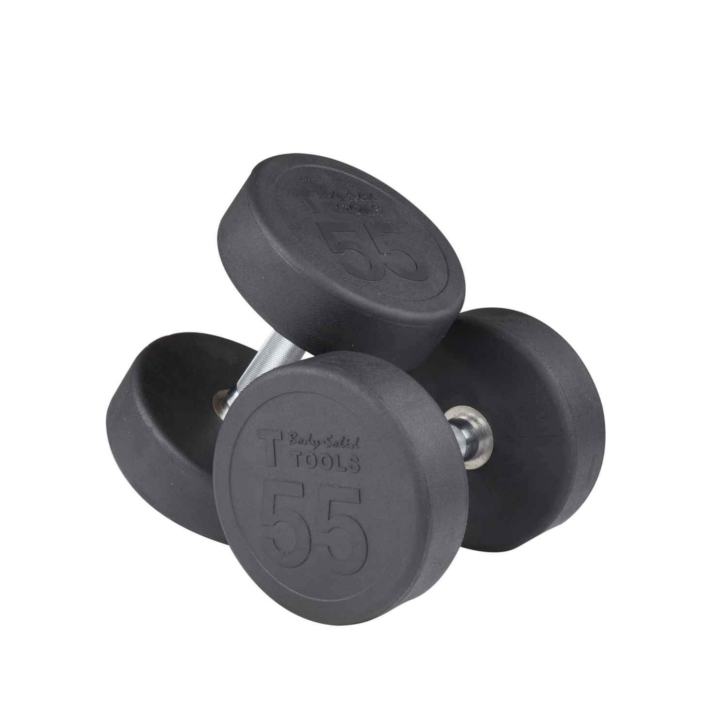 Body-Solid Round Rubber Dumbbells dumbbell Body-Solid Iron 