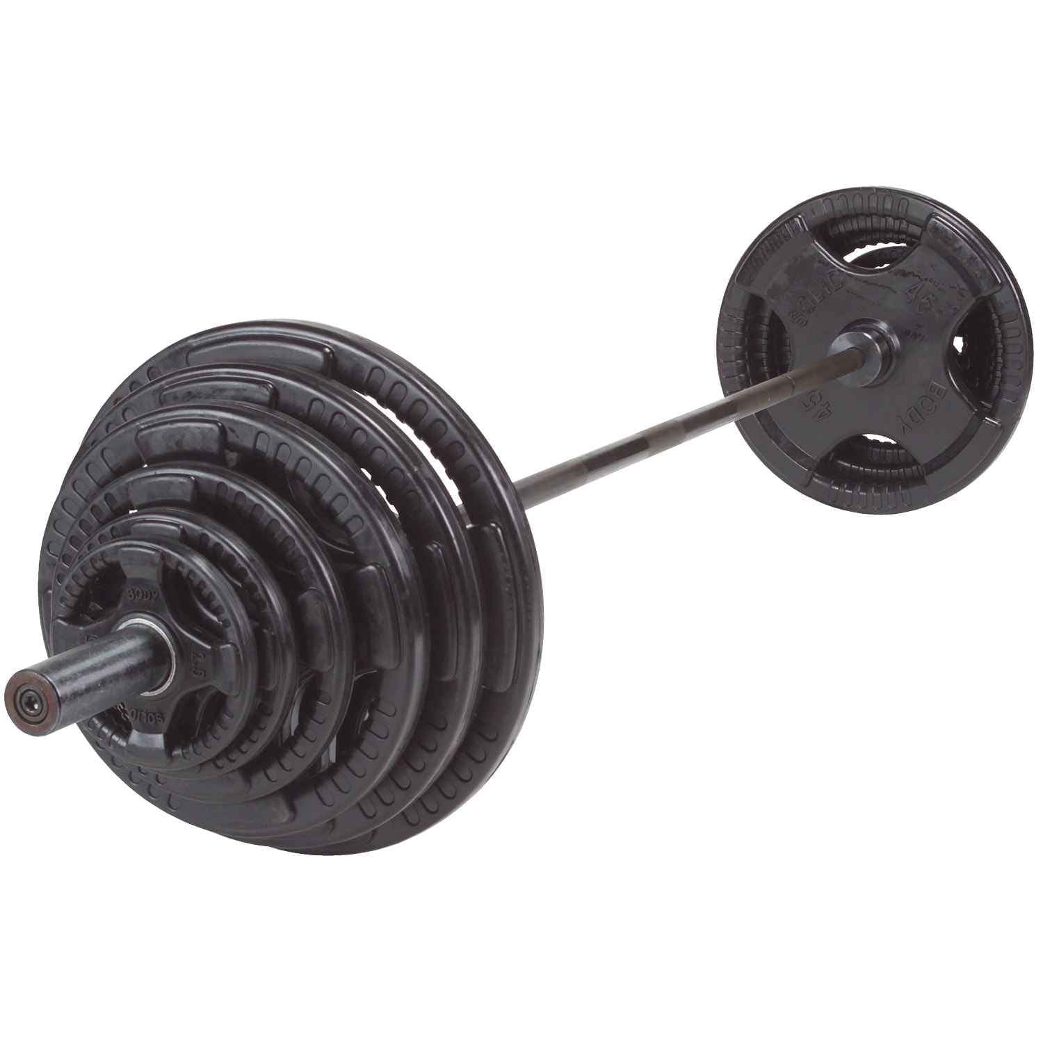 Body-Solid Rubber Grip Olympic Set with Chrome Bar plate Body-Solid Iron 