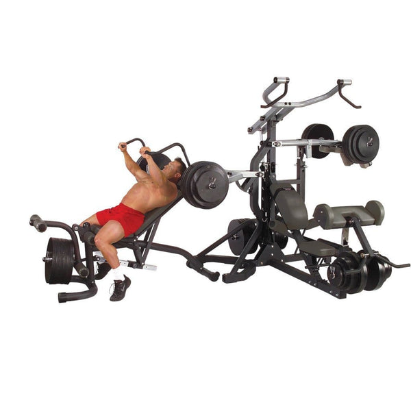 Body Solid SBL460P4 Freeweight Leverage Gym Package Sunburst