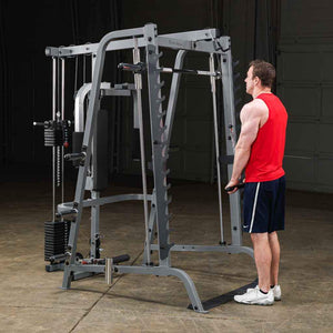 Body-Solid Selectorized Lat Attachment for Series 7 Smith Machine (GLA ...