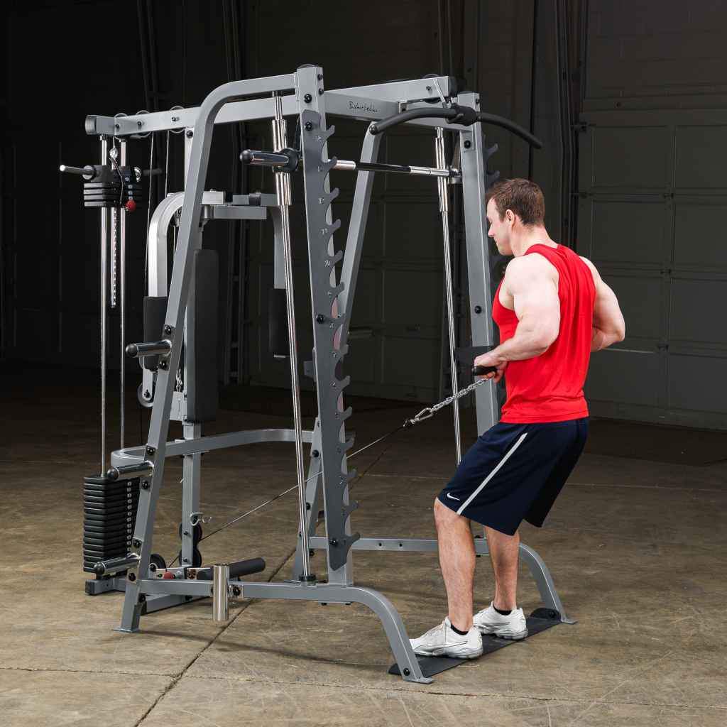 Body-Solid Selectorized Lat Attachment for Series 7 Smith Machine (GLA348QS) free weight attachment Body-Solid 