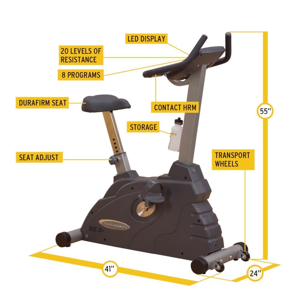 Endurance B2.5U Electronic Upright Bike bike Endurance 