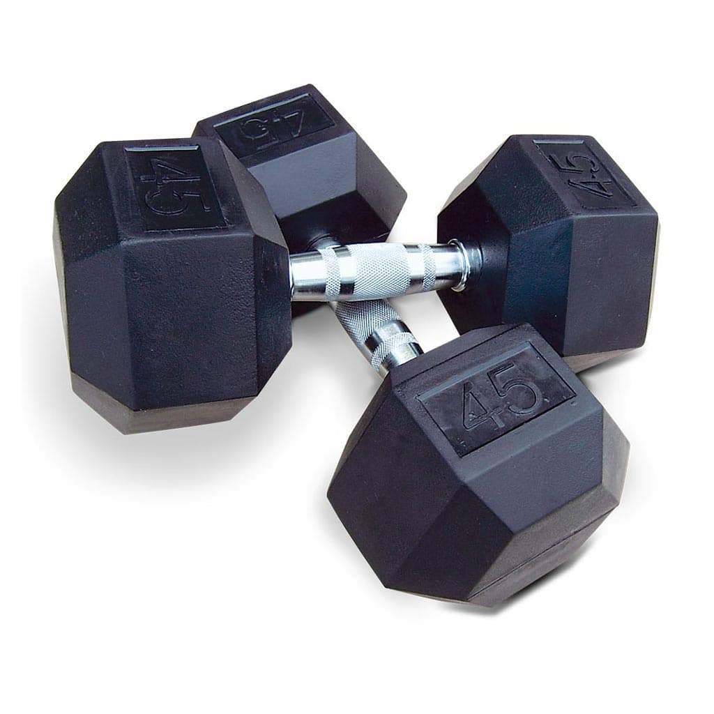 Intek Rubber Hex Dumbbell Set free weight Intek Strength 