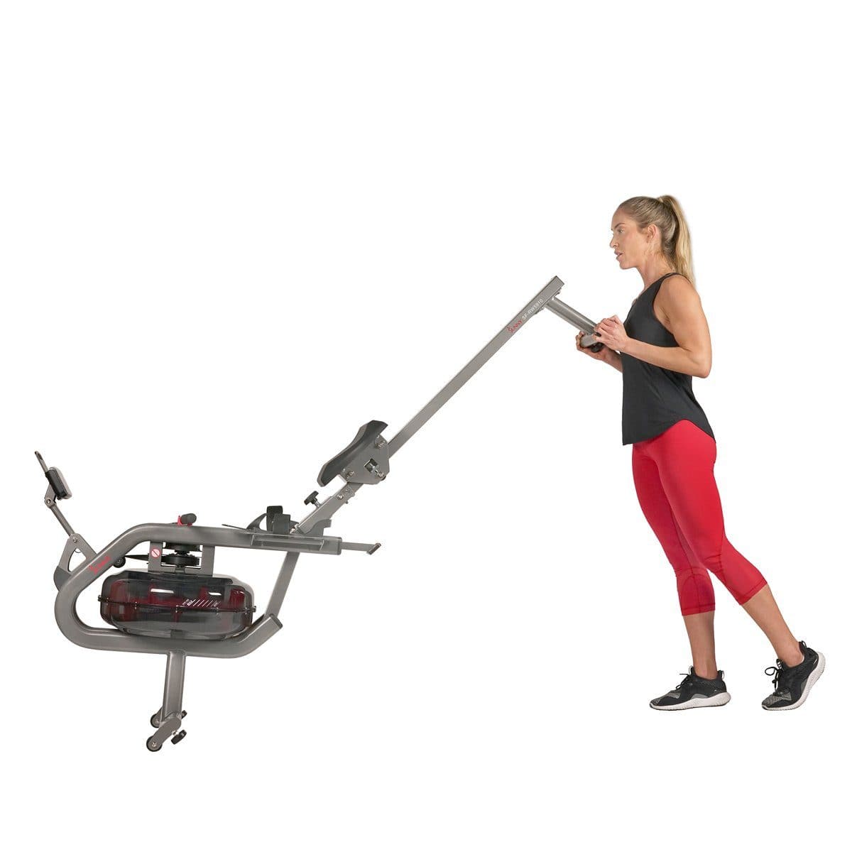 Phantom Hydro Water Rowing Machine Cardio Training Sunny Health and Fitness 