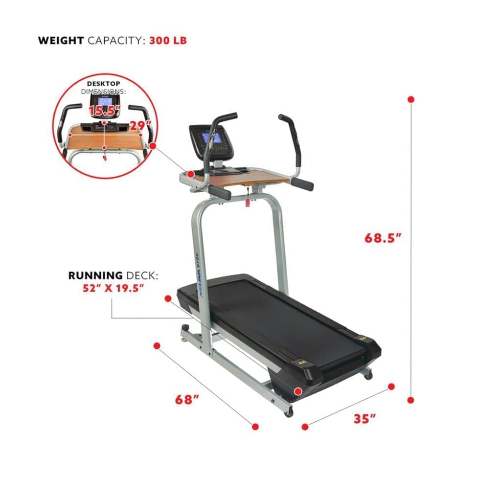 Sunny Health &amp; Fitness Treadmill Workstation Desk Cardio Training Sunny Health and Fitness 