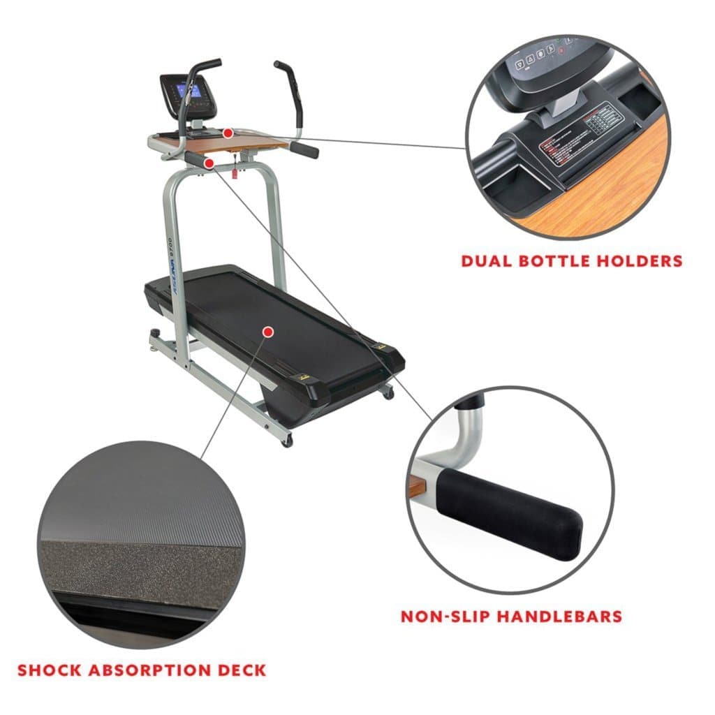 Sunny Health &amp; Fitness Treadmill Workstation Desk Cardio Training Sunny Health and Fitness 