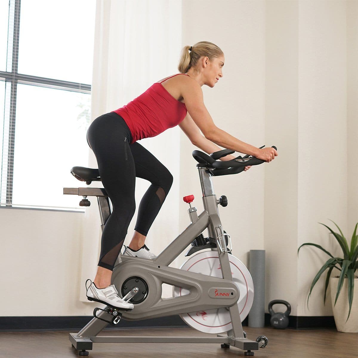 Synergy Pro Magnetic Indoor Cycling Bike Cardio Training Sunny Health and Fitness 