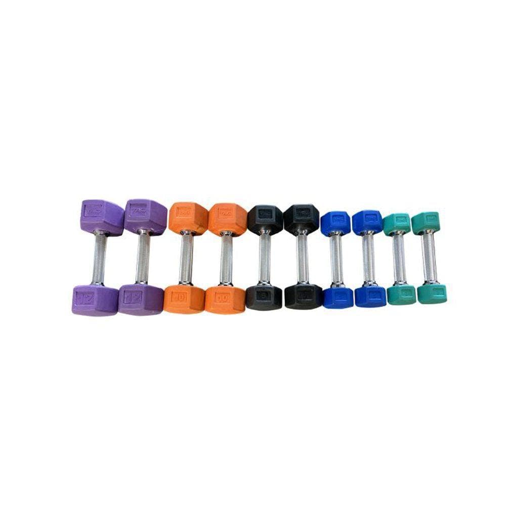 TAG Colored Hex Dumbbell (Pair) dumbbell TAG Fitness 