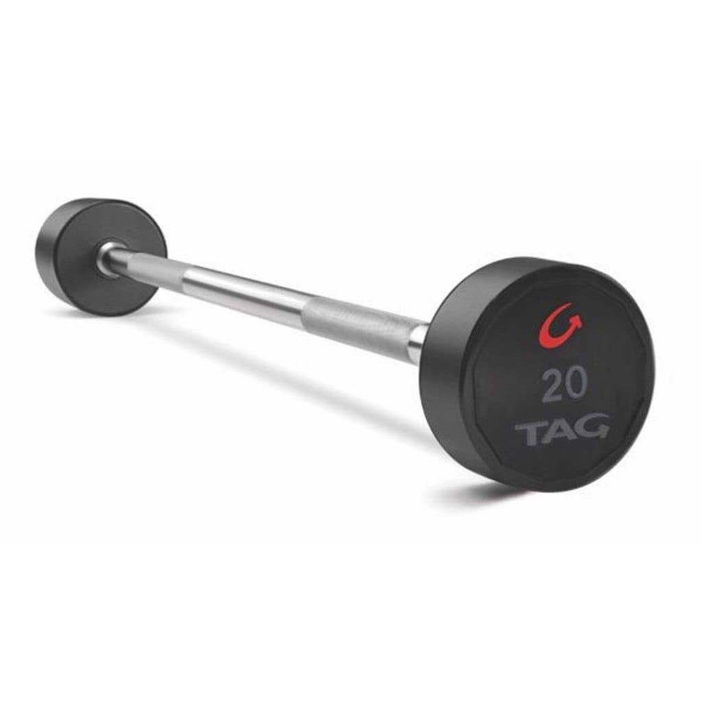 TAG Fitness Fixed Urethane Barbell Set (20 - 110 lb) bar TAG Fitness Straight Bars 
