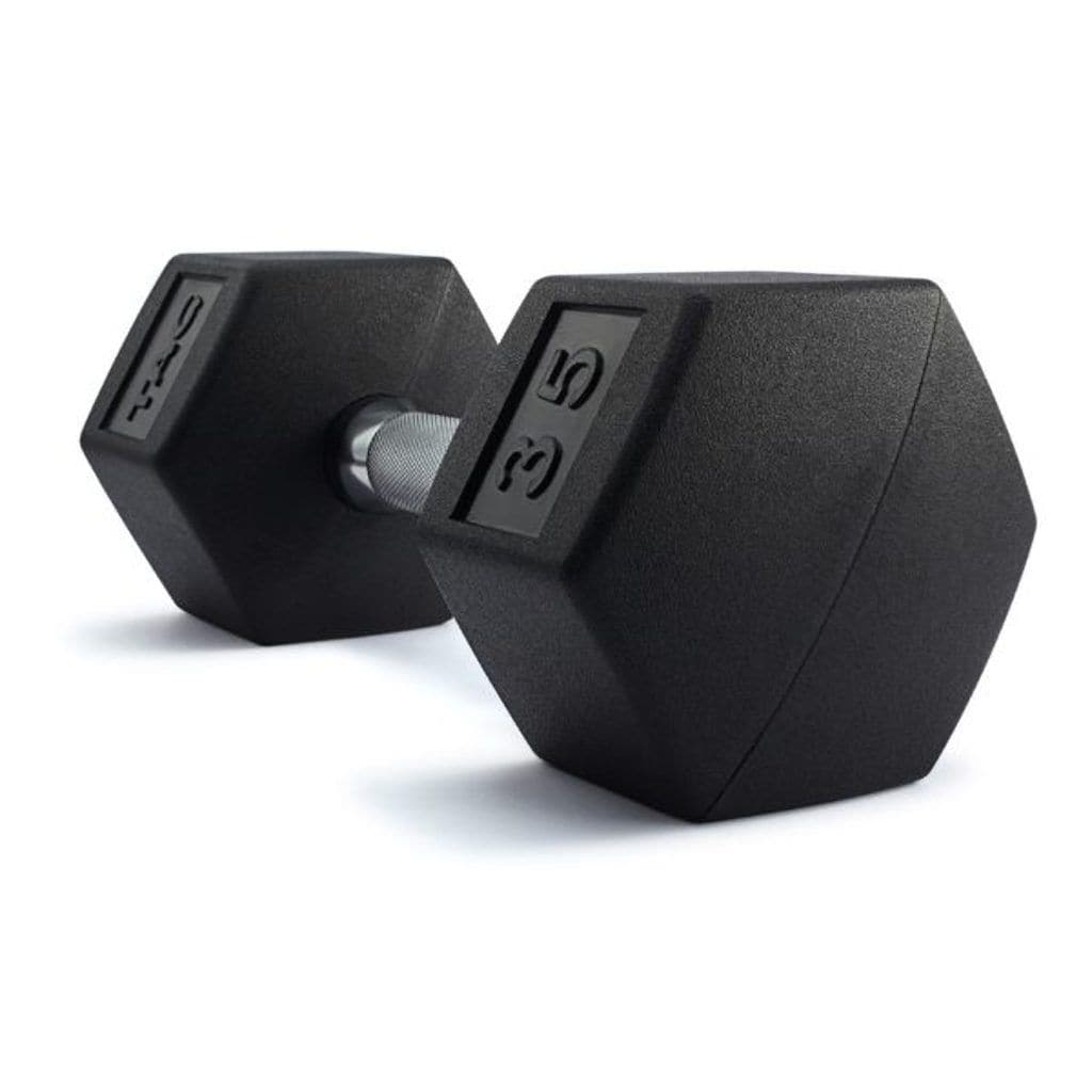 TAG Hex Rubber Dumbbell (Pair) dumbbell TAG Fitness 